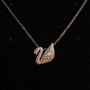Swarovski swan necklace
